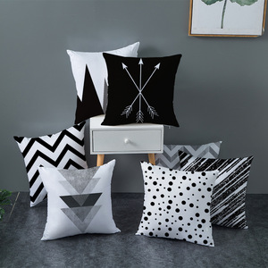 <span class=keywords><strong>Housse</strong></span> de <span class=keywords><strong>coussin</strong></span> de canapé moderne et minimaliste à motifs géométriques abstraits, articles ménagers populaires 2026 - Product Image 3