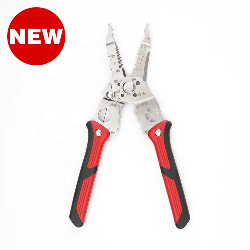 New Design 7 in 1 Self Adjusting cutter crimping tool Wire Stripping Tool wire twisting pliers Automatic Wire Stripper