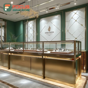 Fabricant de présentoirs de bijoux modernes sur mesure, finition stratifiée, vitrine de boutique - Product Image 5