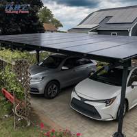 Vendita Diretta dalla Fabbrica: Sistema di Montaggio a Terra per Pannelli Solari, Struttura in Alluminio per 1/2/3/4 Auto, Carport Solare Privato