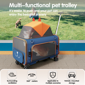 Prodigy PTB02C <span class=keywords><strong>Poussette</strong></span> pliable de luxe réglable étanche pour chiens âgés-Fournisseur de gros de Chine - Product Image 2