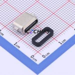 TYPE-C 6PFS 2JCB1.6-H6.7 IPX8 USB Connector SMD Connector Type-C USB 3.1 Female Sink Board - Product Image 1