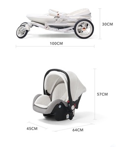 3-in-1-Kinderwagen konvertibler tragbarer einklappbarer Babykinderwagen Neugeborenen-Standardluxus - Product Image 6
