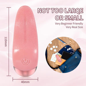 Función de calefacción Mujer Loco Lengua Juguete sexual Vibrador Venta caliente Clítoris Lamiendo Lengua Vibrador Comercio - Product Image 5