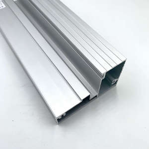 Anodized Silver Matt and Charcoal Gray Aluminium Profile for South Africa Zimbabwe Aluminum Profile - Product Image 2