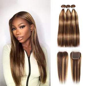 wholesale bulk mink 10A raw unprocessed weave brazilian virgin cuticle aligned human hair 100% human hair bundles with closure