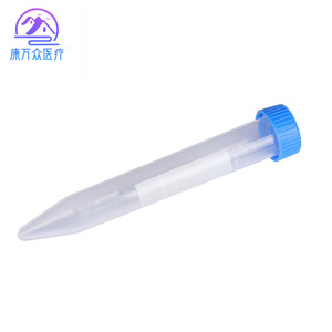 Tubos de Centrífuga Desechables de Plástico Graduados con Fondo Redondo y Tapa de Rosca de 15 ml para Uso en Laboratorio - Product Image 4