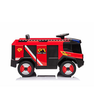 Petites voitures électriques pour bébés quatre roues motrices camion de pompiers de police à piles - Product Image 4
