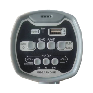 संगीत सीरेन यूएसबी और टीएफ स्लॉट के साथ 20w मेगाफोन - Product Image 6