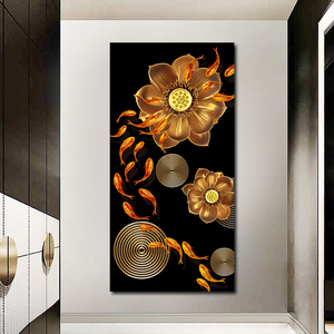 Arte della parete astratta animale oro <span class=keywords><strong>cervi</strong></span> stampa pittura su tela e stampe moderne immagini di lusso per la decorazione della casa - Product Image 4