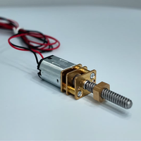 Mini moteur à engrenages N20 DC 6V 8V 12V à vitesse lente avec boîte de vitesses entièrement métallique, écrou en laiton, vis, arbre, micromoteur