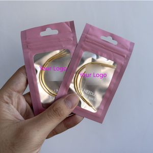 Agujas <span class=keywords><strong>de</strong></span> <span class=keywords><strong>Coser</strong></span> Curvas en Forma <span class=keywords><strong>de</strong></span> C con Color y Empaque Personalizados para Tejido <span class=keywords><strong>de</strong></span> Cabello y Extensiones <span class=keywords><strong>de</strong></span> Cabello con Clip - Product Image 1