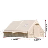 Tente Dôme Gonflable Oxford 12 m² Montage Rapide Extérieur 11 Mots Clés Durable Facile à Monter Anti-UV Camping Imperméable