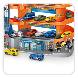 Điện Trẻ Em Bãi Đậu Xe Đồ Chơi Chàng Trai Món Quà Xây Dựng Kho Mô Hình Mang Theo 6 Trượt Bánh Xe Xe Đồ Chơi Cho Trẻ Em Trẻ Em - Product Image 5