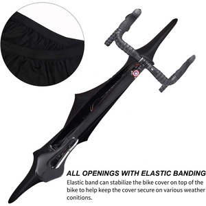 Sac de rangement de Protection de vélo imprimé personnalisé Anti-poussière couverture de roue de vélo extensible à haute élasticité - Product Image 3