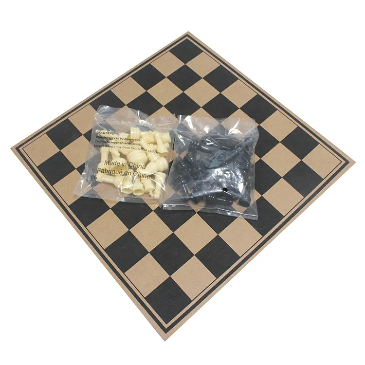 Bán hàng nóng tùy chỉnh in logo MDF gỗ bàn cờ trò chơi thiết lập