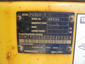 L'excavatrice japonaise du modèle PC300-7 #45526 de KOMATSU a employé l'excavation et la machine de tranchée - Product Image 5