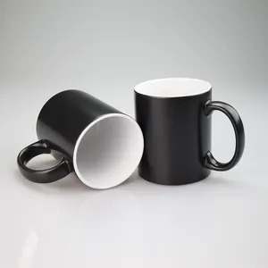 Tasse en céramique Avec Logo Mat Personnalisé Couleur Changeante Café 11oz Tasse Pour Le Transfert De Chaleur De Sublimation tasse Magique - Product Image 5