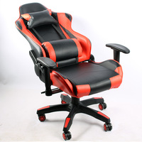 Chaise de jeu e-sport moderne en cuir synthétique, coussin en éponge en forme de coussin, accoudoir pivotant à levage 2D, chaise pivotante YH-703B, 1 an