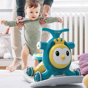 Andador de bebé antivuelco, 3 en 1, andador con carrito, patinete dos en uno, mecedora multicolor para niños, venta al por mayor - Product Image 3