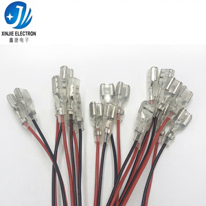 Kabel Terminal Spade Pria Merah Hitam PVC, Kabel Harness Kustom AWG & Panjang untuk Peralatan, Adaptor, LED, Koneksi Internal Mainan - Product Image 2