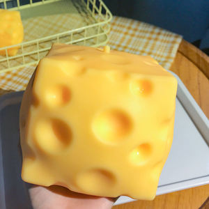 Juguete Blandito de TPR con Forma de <span class=keywords><strong>Hamburguesa</strong></span> Gigante y <span class=keywords><strong>Queso</strong></span>, Juguete Sensorial Antiestrés <span class=keywords><strong>para</strong></span> Niños y Adultos, Recuerdos de Fiesta, Regalo Kawaii - Product Image 1