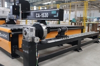 Routeur CNC industriel CA-1530 avec 4ème axe rotatif externe, machine de sculpture sur bois, graveur 3D cylindrique pour atelier de travail du bois