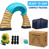 Arche gonflable personnalisée en forme de vague de mer, style plage estival, pour décoration marketing intérieure et fournitures d'activités de vacances
