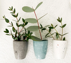 Vaso da Parete <span class=keywords><strong>in</strong></span> <span class=keywords><strong>Cemento</strong></span> Terrazzo Moderno, Fioriera Sospesa per Fiori Secchi, Decorazione Minimalista per Gallerie - Product Image 2