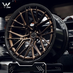 ล้ออะลูมิเนียมฟอร์จขอบคาร์บอนไฟเบอร์สีบรอนซ์ด้าน ใหม่ /Mercedes/AMG/Audi/RS/ อะไหล่แต่งเพิ่มสมรรถนะ - Product Image 2