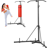 Support de sac de frappe haute capacité avec barre de traction, support autoportant stable pour salle de sport à domicile