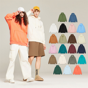 Hombres de alta calidad de algodón grueso pesado polar pullover HOODIE drop hombro oversized HOODIE Custom logosweatshirt - Product Image 3