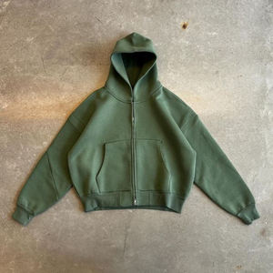 Sudadera con Capucha para Hombre, Nueva Moda, Talla Grande, Lisa, Personalizable, Gruesa, de Alta Calidad, Tallas Grandes - Product Image 1