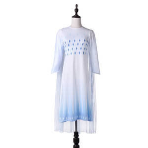Vestiti estivi per bambini blu congelato Baby Snow Queen Party Wear Elsa Cosplay Casual <span class=keywords><strong>Frozen</strong></span> 2 Girl Dress - Product Image 6
