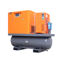 Compresseur d'air à vis à aimant permanent haute pression 15KW 16Bar 20Bar 380V 50Hz, refroidi par air, lubrifié, silencieux, pompe industrielle