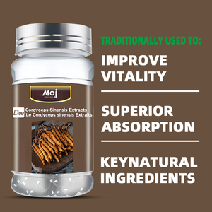 Cápsulas de Cordyceps Sinensis, Extracto Herbal, Suplemento para el Cuidado de la Salud, Antienvejecimiento, Mejora la Inmunidad - Product Image 3