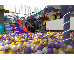 بوكيدو حديقة مغامرة تجارية مخصصة كبيرة بركة سباحة للأطفال معدات ملعب داخلي مع مرح الذهاب جولة - Product Image 2