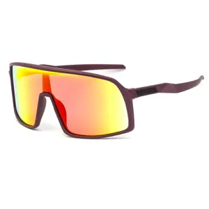 Nouvel arrivage de lunettes de soleil d'extérieur une pièce pour le sport lunettes coupe-vent pour femmes et hommes avec logo personnalisé 1998