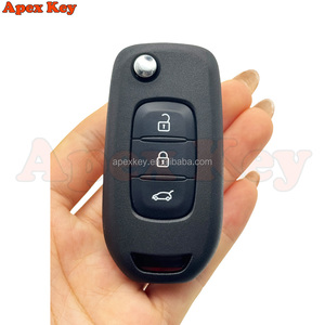 Coque de clé de voiture pliable à 3 boutons VAC102 pour Renault Megane 3, Dacia Duster, Kadjar, Captur, Symbol, FCC ID : CWTWB1G767 - Product Image 4