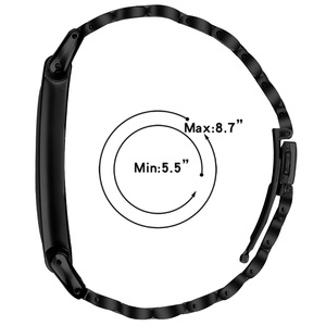 <span class=keywords><strong>Bracelet</strong></span> de montre de <span class=keywords><strong>luxe</strong></span> en acier inoxydable à 3 maillons pour Google <span class=keywords><strong>Fitbit</strong></span> Air, <span class=keywords><strong>bracelet</strong></span> de remplacement réglable en métal - Product Image 5