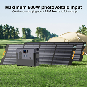 Station d'alimentation portable 1200W pour extérieur avec onduleur à onde sinusoïdale pure, charge solaire et automobile, contrôleur MPPT pour <span class=keywords><strong>camping</strong></span> et utilisation mobile - Product Image 4