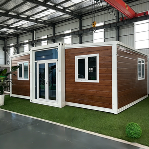 Maison conteneur pliable de luxe à prix économique, structure en acier, maison modulaire pour camp de secours, école, famille, voyage en plein air, usage de loisirs - Product Image 2