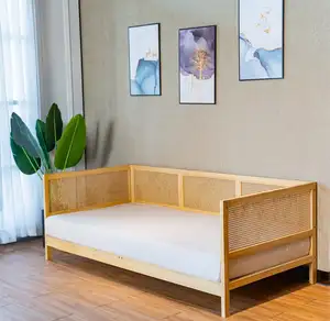 Мебель для гостиной, Натуральный Бамбуковый диван-кровать для дома, спальни, отеля