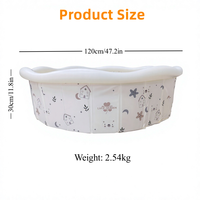 Piscine à balles pliable et antidérapante pour animaux de compagnie et enfants, utilisable en intérieur et en extérieur, en stock