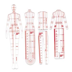 Modello di disegno di figura per gli strumenti di misurazione per disegnare disegni di moda - Product Image 1