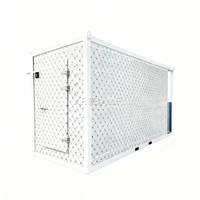 Chambre froide commerciale personnalisable 2,4*2,4*2,4m avec système de refroidissement Copeland, température contrôlée de 0 à -20 degrés, moteur 150mm