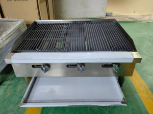 Gril <span class=keywords><strong>à</strong></span> <span class=keywords><strong>gaz</strong></span> Char Gril <span class=keywords><strong>à</strong></span> charbon de bois Char Grill New <span class=keywords><strong>Radiant</strong></span> Heavy Duty BBQ Desktop Lava Rock <span class=keywords><strong>Barbecue</strong></span> Commercial - Product Image 6