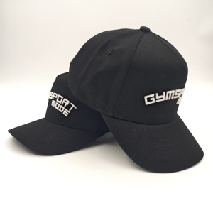 Casquette de baseball unisexe 5 panneaux Oxford de haute qualité, vente en gros, personnalisable, BSCI, OEM, logo brodé incurvé, boucle dorée en cuivre, motif à pois - Product Image 1