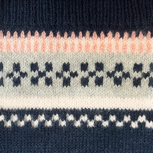 Suéter de Cuello Redondo Azul Marino para Mujer Talla Grande con Patrón de Lazo, Jersey de Punto de Manga Larga, Ropa Casual de Invierno - Product Image 6