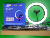 Anneau lumineux LED RGB de 12 pouces avec trépied et support de téléphone pour TikTok, YouTube, séance photo, vidéo en direct, maquillage